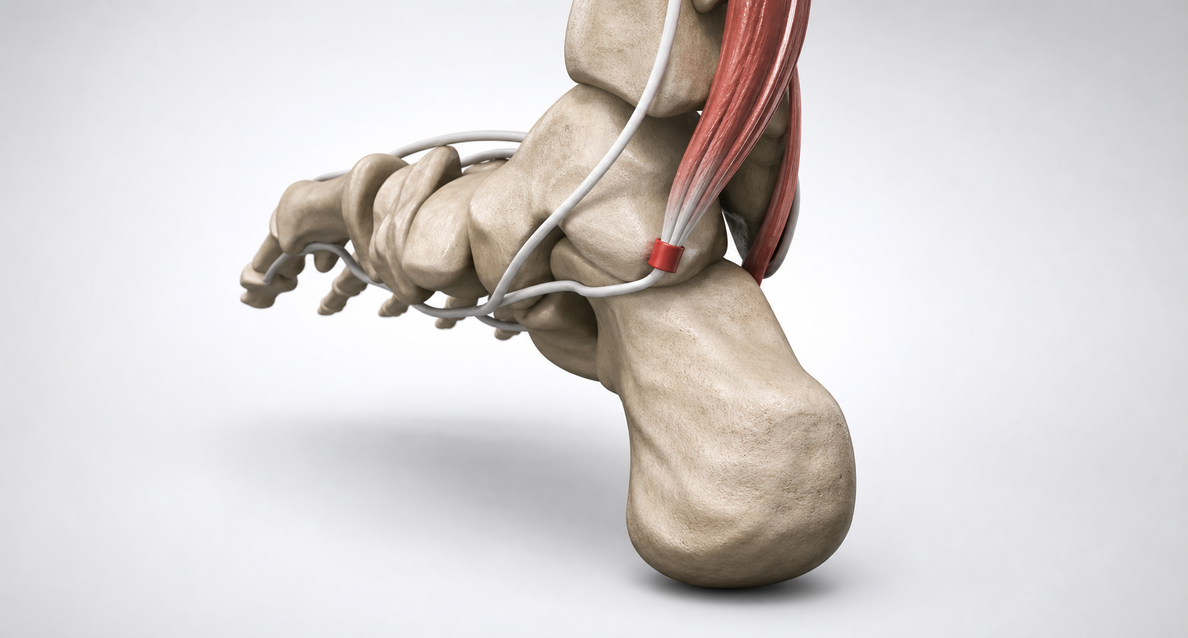 Trajet anatomique du muscle Flexor Hallucis Longus