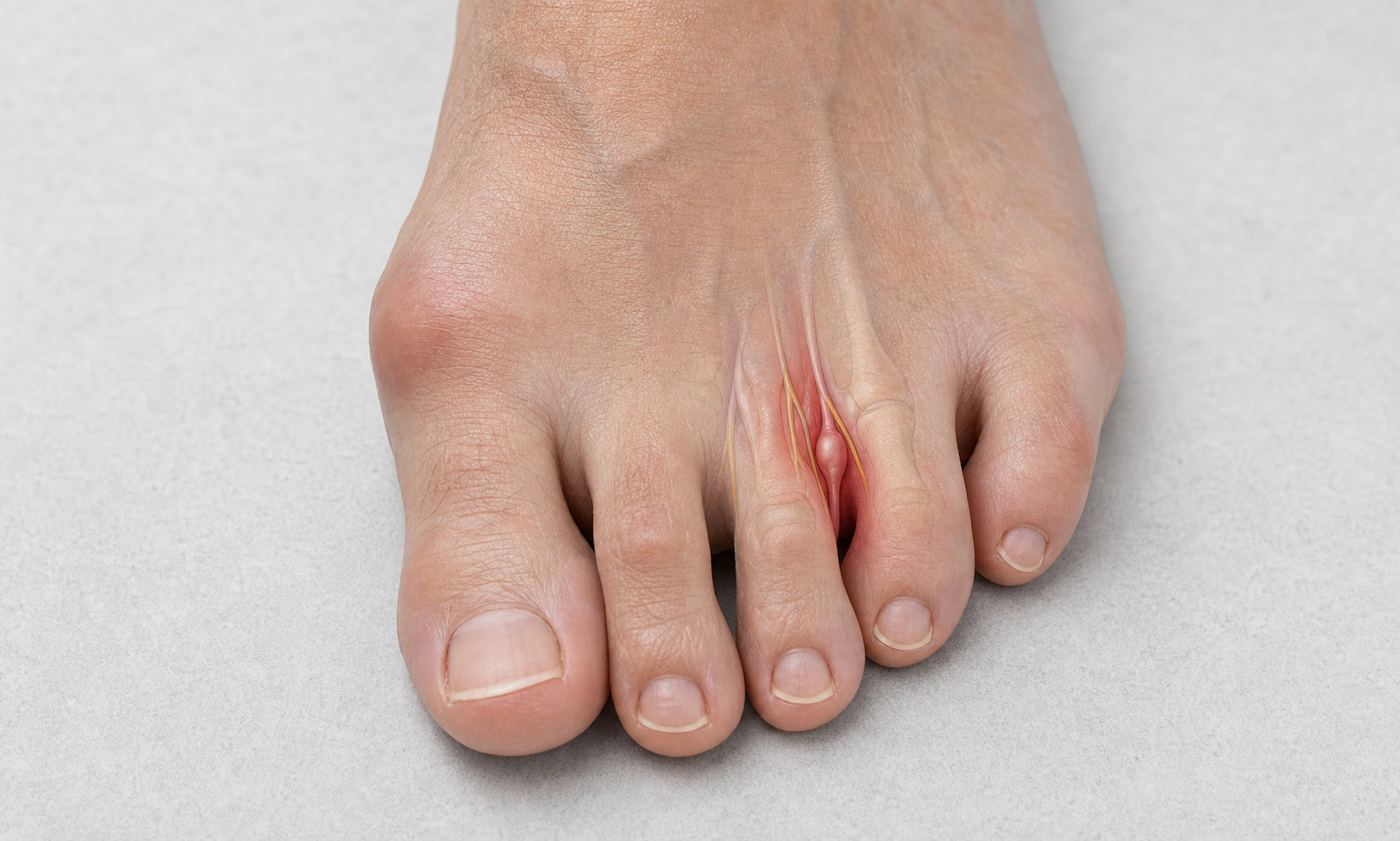 Névrome de Morton — compression du nerf interdigital